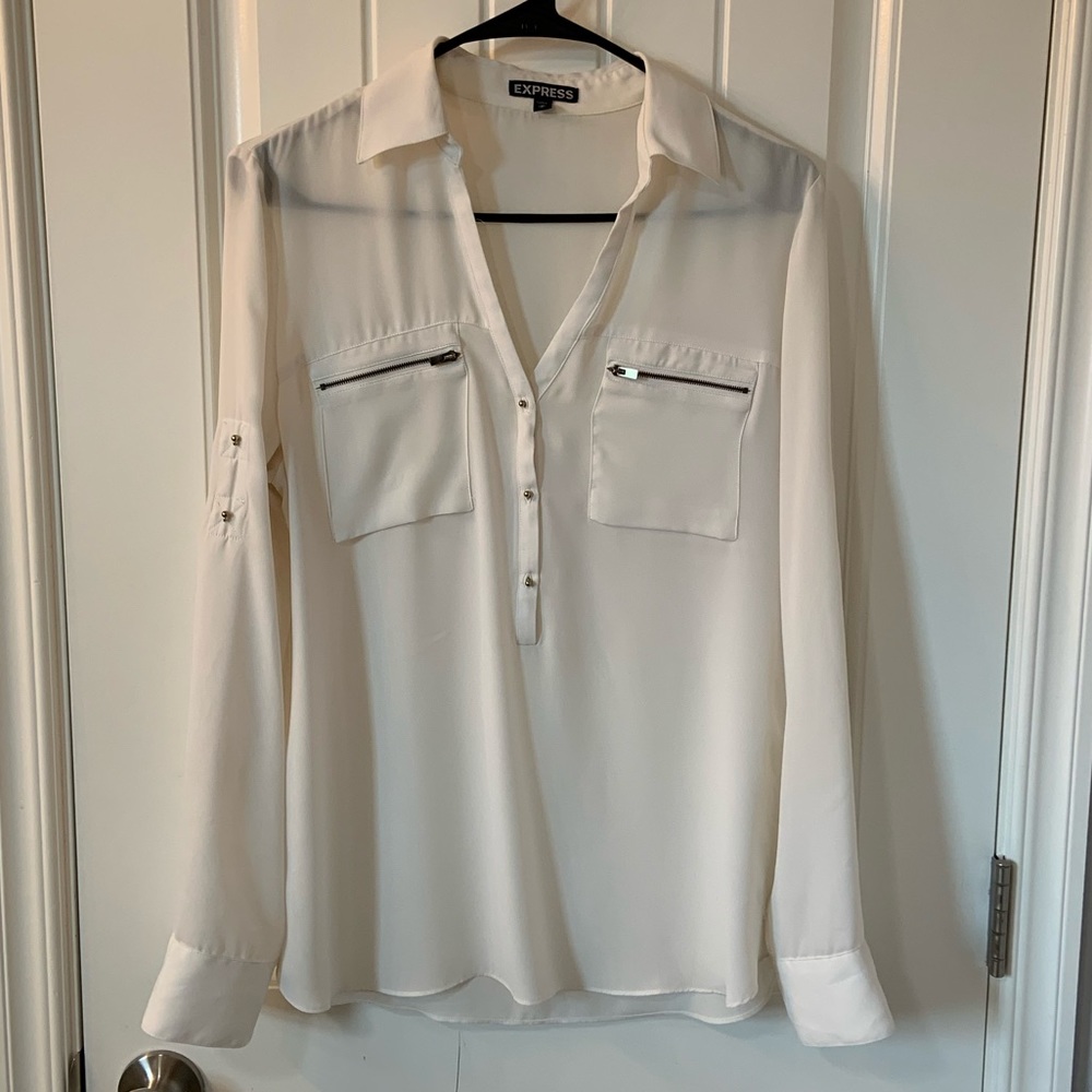 Express Zipper Pocket Blouse